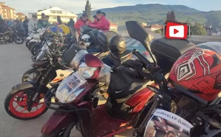 Motokuryenin Trafik Kazası Sonucu Ölümüne Meslektaşlarından Konvoylu Tepki