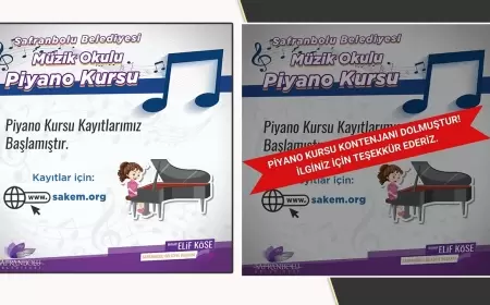 Safranbolu’da Piyano Kurslarına Rekor Başvuru