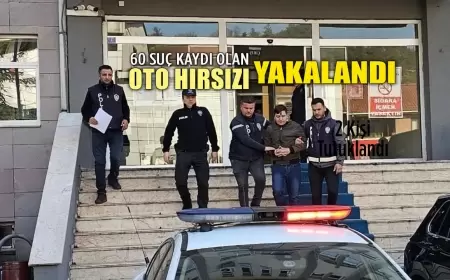 Yenice’de 60 Suç Kaydı Olan Otomobil Hırsızı Yakalandı