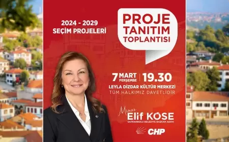 Elif Köse, Safranbolu Belediye Başkanlığı İçin Projelerini Tanıtacak