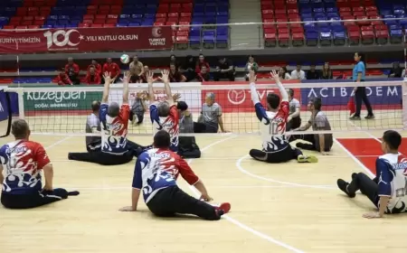 KARABÜK'TE OTURARAK VOLEYBOL 1. LİG MÜSABAKALARI BAŞLADI