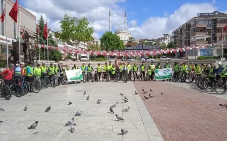 KARABÜK'TE 11. YEŞİLAY BİSİKLET TURU DÜZENLENDİ