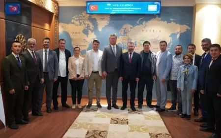 ÖZBEKİSTAN ALFRAGANUS ÜNİVERSİTESİ REKTÖRÜ'NDEN KARABÜK ÜNİVERSİTESİ'NE STRATEJİK ZİYARET