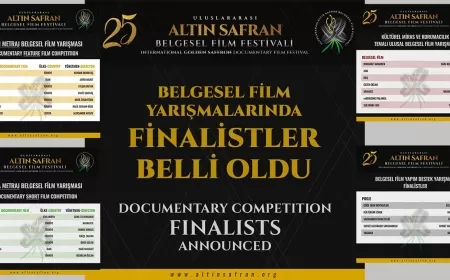25. ULUSLARARASI ALTIN SAFRAN BELGESEL FİLM FESTİVALİ'NDE FİNALİSTLER BELLİ OLDU