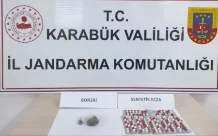 JANDARMADAN KARABÜK'TE UYUŞTURUCU OPERASYONU: SENTETİK HAP VE KENEVİR ELE GEÇİRİLDİ
