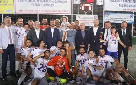 1 MAYIS BİRLİK VE DAYANIŞMA TURNUVASININ ŞAMPİYONU KARÇEL