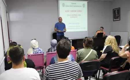 MASA TENİSİ ADAY HAKEM KURSU KARABÜK'TE BAŞLADI