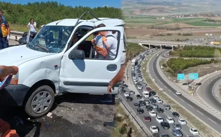 KARABÜK'TE KAMYON İLE HAFİF TİCARİ ARAÇ ÇARPIŞTI: 9 YAŞINDAKİ ÇOCUK AĞIR YARALI