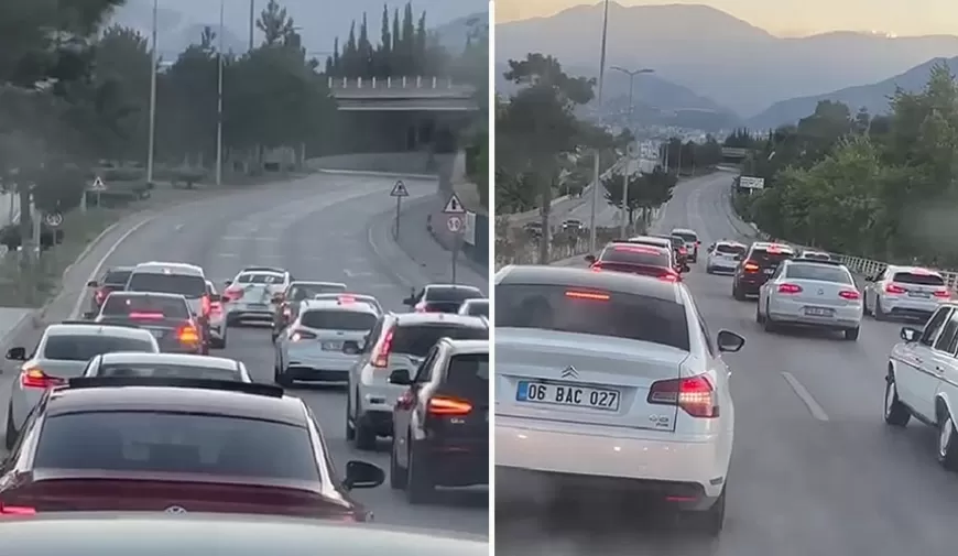 KARABÜK'TE DÜĞÜN KONVOYU TERÖRÜ SÜRÜCÜLERİ ÇİLEDEN ÇIKARDI