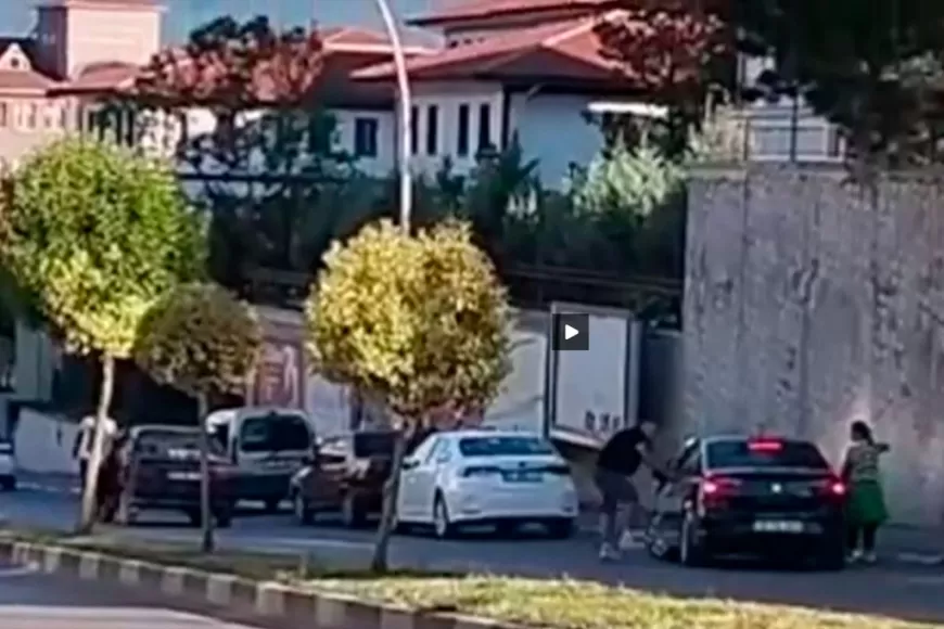 SAFRANBOLU'DA ÖFKE PATLAMASI: TRAFİKTE YUMRUKLU VE TEKMELİ SALDIRI