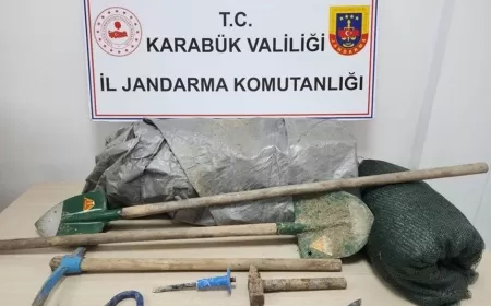 OVACIK'TA KAÇAK KAZIYA SUÇÜSTÜ: 1 ŞÜPHELİ GÖZALTINDA