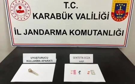 KARABÜK'TE UYUŞTURUCU OPERASYONU: 3 KİŞİ GÖZALTINA ALINDI