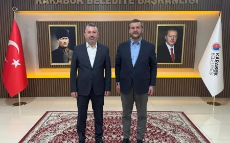 KARABÜK'TE REKTÖRÜN ZİYARETLERİ VE FAKÜLTE PROJESİ TARTIŞILIYOR