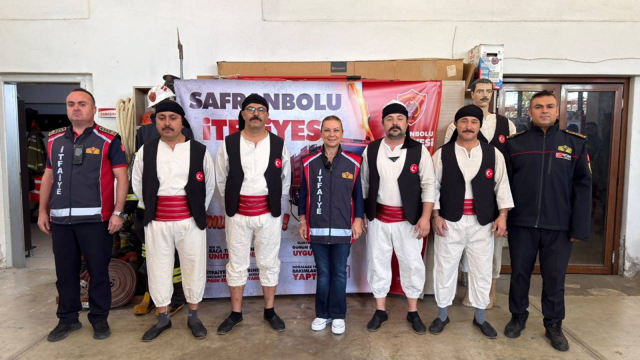 SAFRANBOLU'DA BAŞKAN KÖSE İTFAİYECİLER HAFTASI'NI KUTLADI
