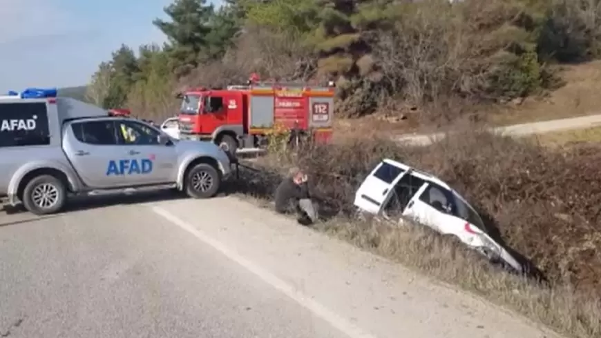 Safranbolu’da Şarampole Uçan Araçta 1 Ölü, 2 Yaralı