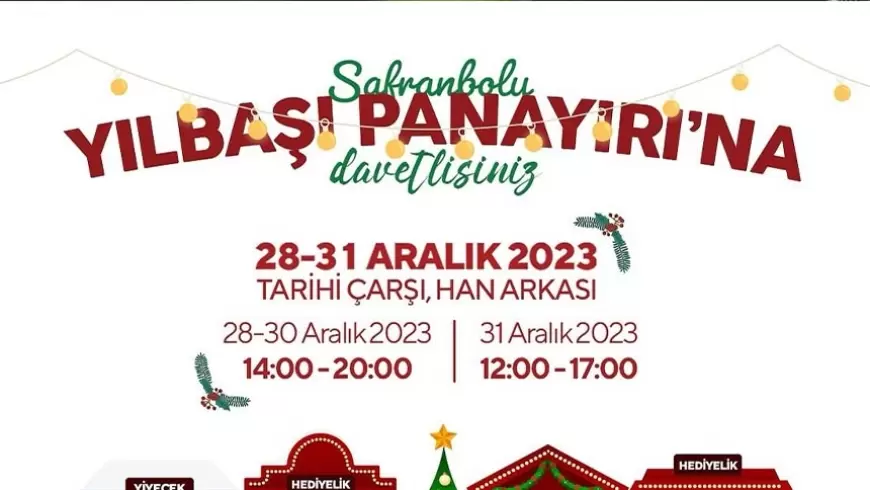 Safranbolu’da Yılbaşı Panayırı Heyecanı