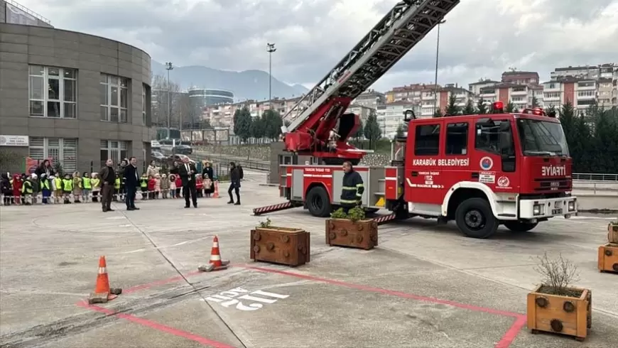 Karabük’te Yüksek Katlı Binada Yangın Tatbikatı