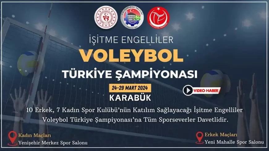 Karabük'te İşitme Engelliler Voleybol Türkiye Şampiyonası Heyecanı!