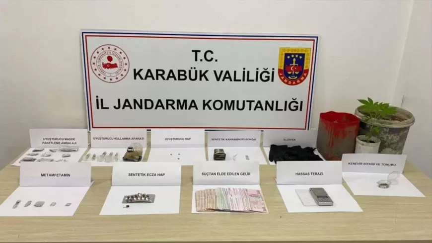 KARABÜK'TE UYUŞTURUCU SEVKİYATINA JANDARMA DARBESİ