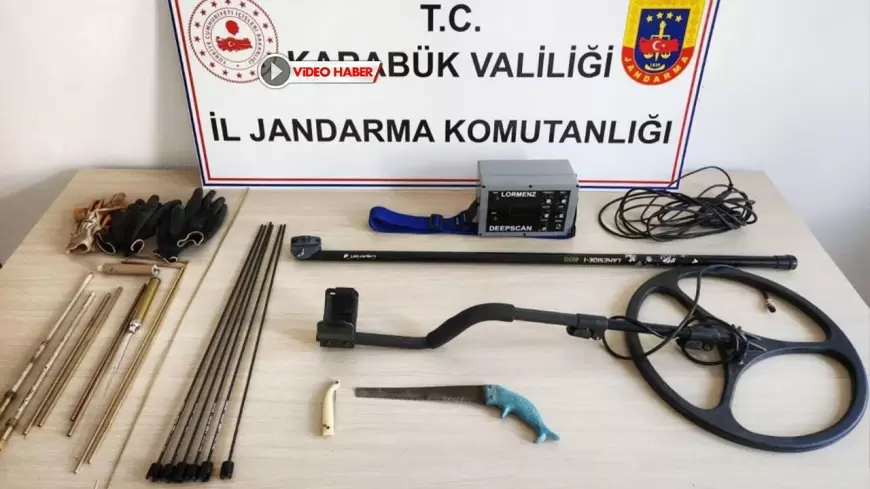 SAFRANBOLU'DA KAÇAK KAZI OPERASYONU: 3 KİŞİ SUÇÜSTÜ YAKALANDI