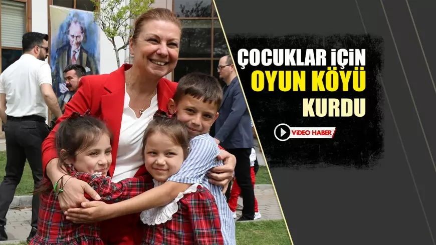 SAFRANBOLU’DA 23 NİSAN COŞKUSU: BELEDİYE ÇOCUKLAR İÇİN OYUN KÖYÜ KURDU