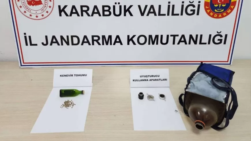 KARABÜK'TE KENEVİR TOHUMU OPERASYONU: BİR KİŞİ GÖZALTINA ALINDI