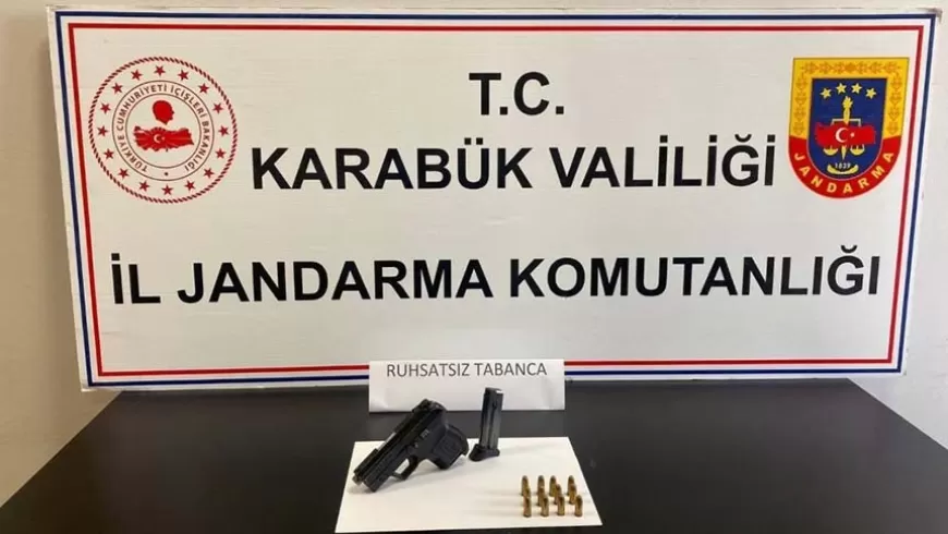 KARABÜK'TE RUHSATSIZ SİLAH OPERASYONU: 3 ŞÜPHELİ ADLİ KONTROLLE SERBEST