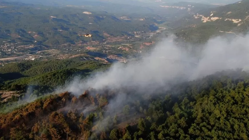 KARABÜK'TE ÇIKAN ORMAN YANGINI KISMEN KONTROL ALTINDA