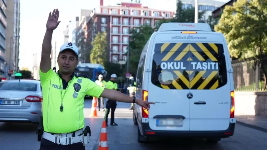 KARABÜK'TE OKUL SERVİSLERİNE SIKI DENETİM