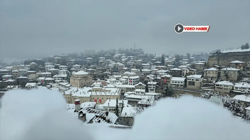 SAFRANBOLU KARLAR ALTINDA MASALSI GÜZELLİĞE BÜRÜNDÜ