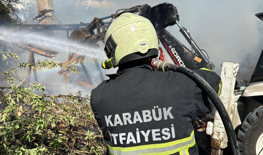 Karabük'ün Salmanlar köyünde Osman Ünal’a ait tek katlı evde henüz