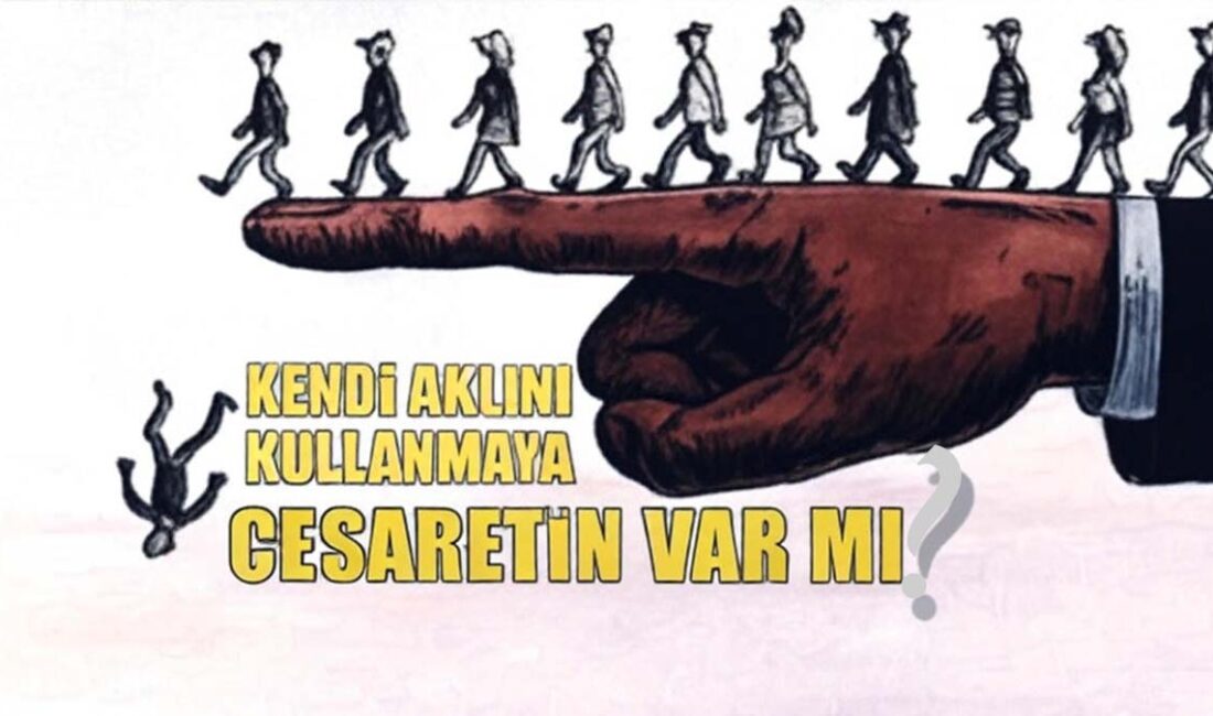 Sürü psikolojisi bireyi düşünmeden çoğunluğa uymaya iter. Kalabalığın değil, kendi