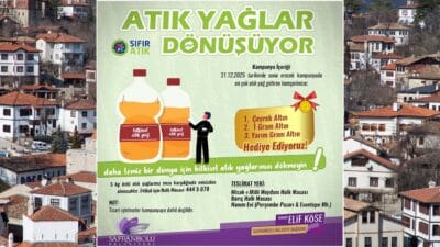 Safranbolu Belediyesi, en fazla atık yağ getiren bireysel katılımcılara altın