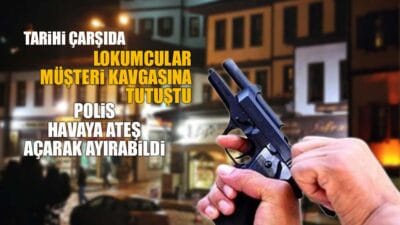 Safranbolu Eski Çarşı'da lokumcu esnafı arasında 'müşteri çalma' nedeniyle çıkan