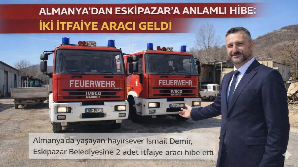 Eskipazar Belediye Başkanı Serkan Civa, Almanya'daki hemşehrimiz İsmail Demir'in hibe