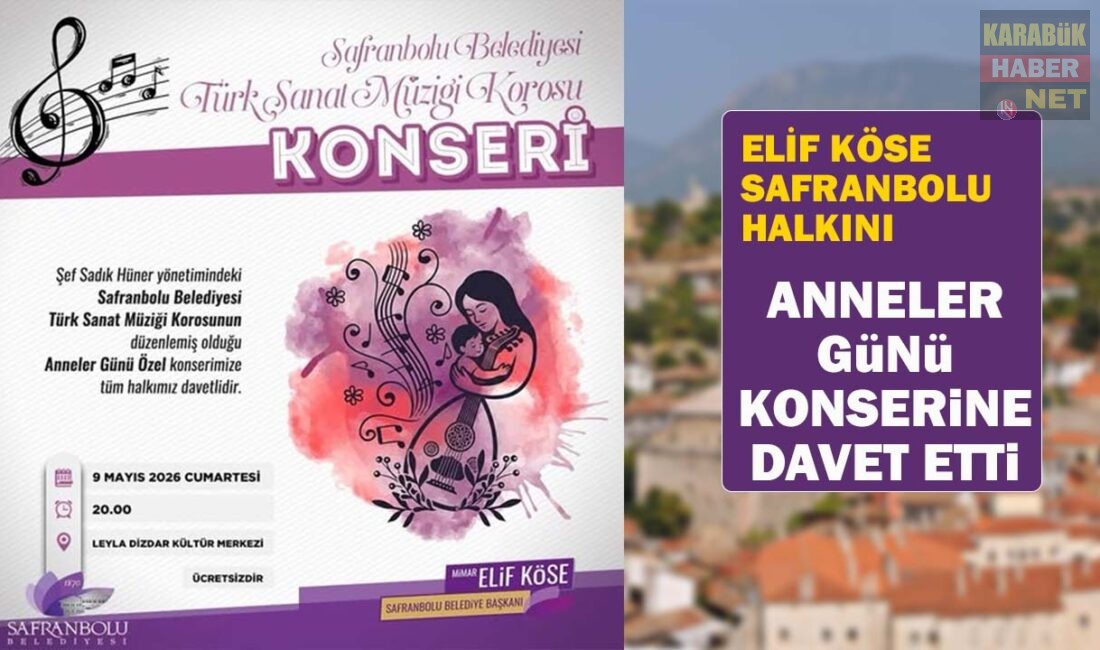 Safranbolu Belediye Başkanı Elif Köse, Şef Sadık Hüner yönetiminde düzenlenecek