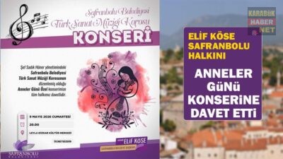 Safranbolu Belediye Başkanı Elif Köse, Şef Sadık Hüner yönetiminde düzenlenecek