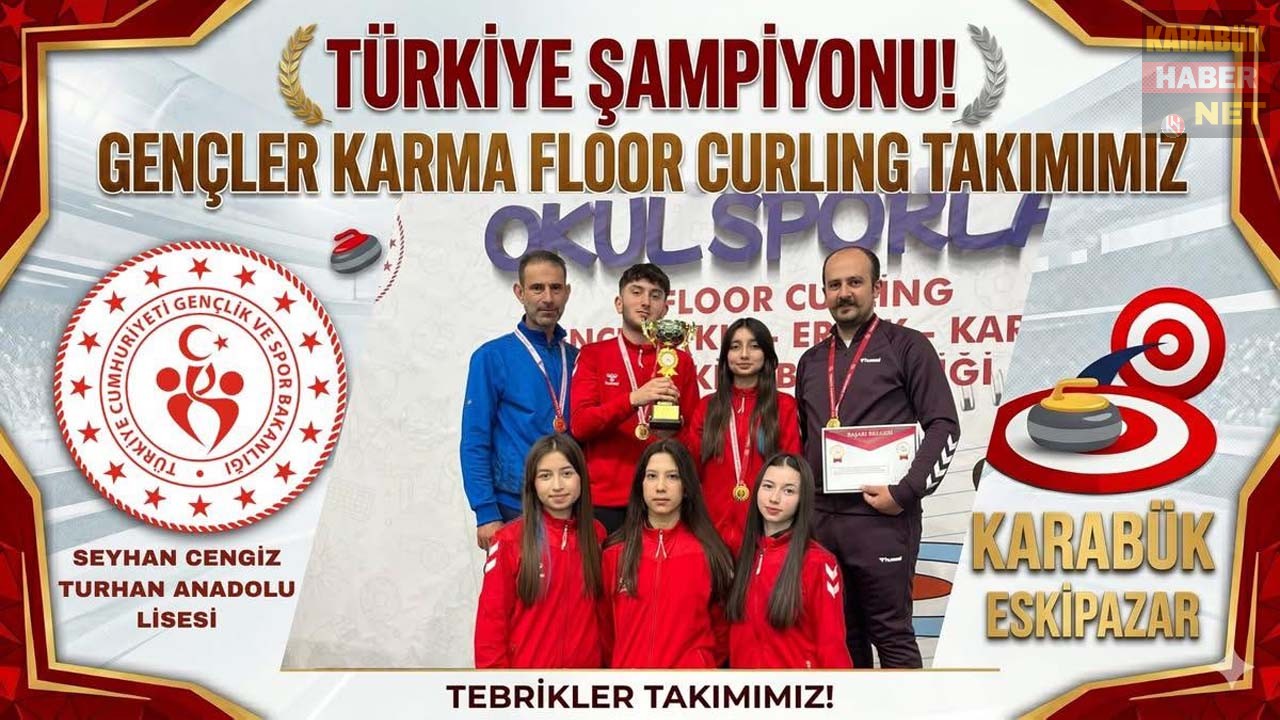 KARABÜK’TEN TÜRKİYE ŞAMPİYONLUĞU FLOOR CURLING’DE ZİRVE