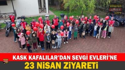 Kask Kafalılar Motosiklet Derneği, 23 Nisan kapsamında Sevgi Güleç Evleri'ni