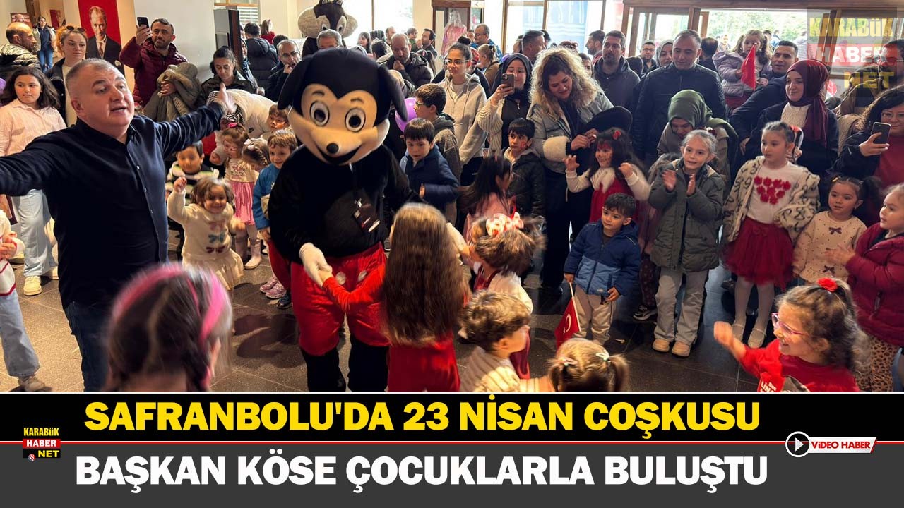 Safranbolu Belediye Başkanı Elif Köse, 23 Nisan şenliğinde binlerce çocukla