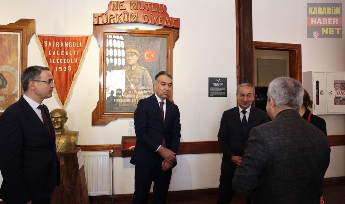 Vali Oktay Çağatay, Safranbolu’da Kalealtı Müzesi ve Cemil Meriç MTAL’de