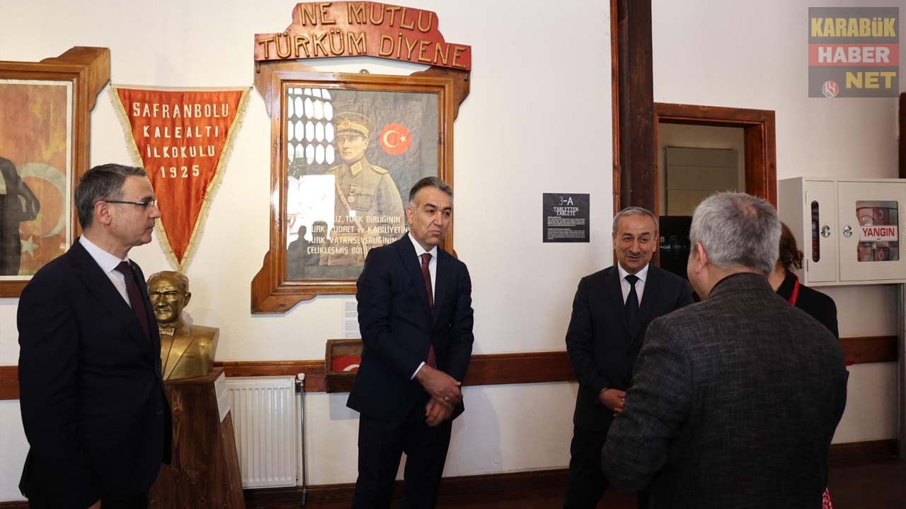 Vali Oktay Çağatay, Safranbolu’da Kalealtı Müzesi ve Cemil Meriç MTAL’de