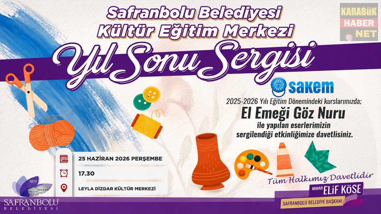 Safranbolu Belediyesi SAKEM bünyesinde üretilen el emeği göz nuru eserler,