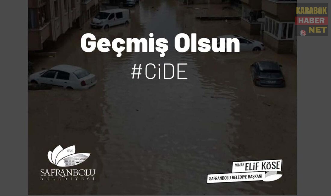 Safranbolu Belediye Başkanı Elif Köse, Kastamonu'nun Cide ilçesinde yaşanan sel