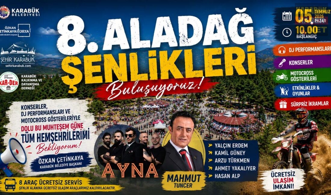 Karabük Belediyesi tarafından düzenlenen 8. Aladağ Şenlikleri, ünlü sanatçıların konserleri