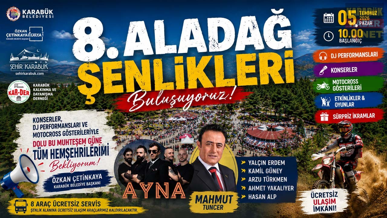 Karabük Belediyesi tarafından düzenlenen 8. Aladağ Şenlikleri, ünlü sanatçıların konserleri