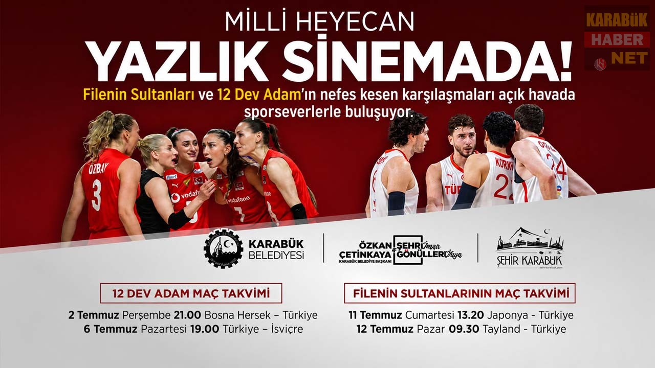 Karabük Belediyesi, 12 Dev Adam ve Filenin Sultanları'nın milli maç