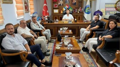 Safranbolu Turizm İşletmecileri Derneği yönetimi Eskipazar Belediye Başkanı Serkan Cıva’yı