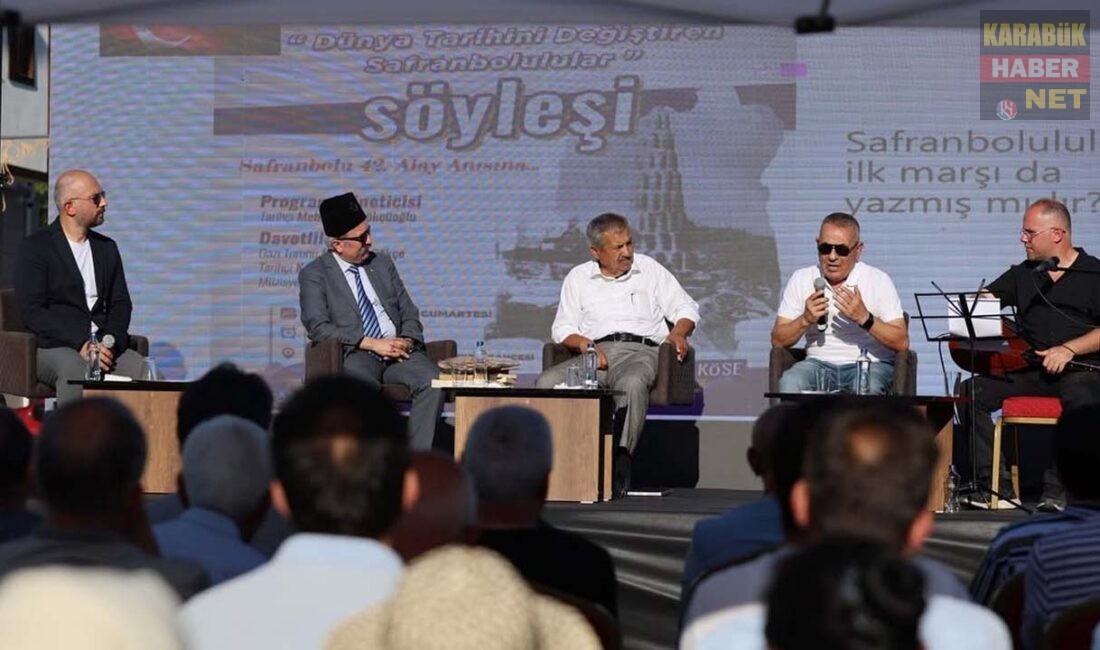 Safranbolu Belediyesi ev sahipliğinde düzenlenen söyleşide 42. Alay’ın ve Safranbolulu